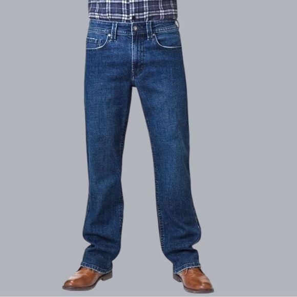 TK AXEL Slim Straight Denim Boot Men’s Jeans Sz 34x32 - Picture 1 of 9